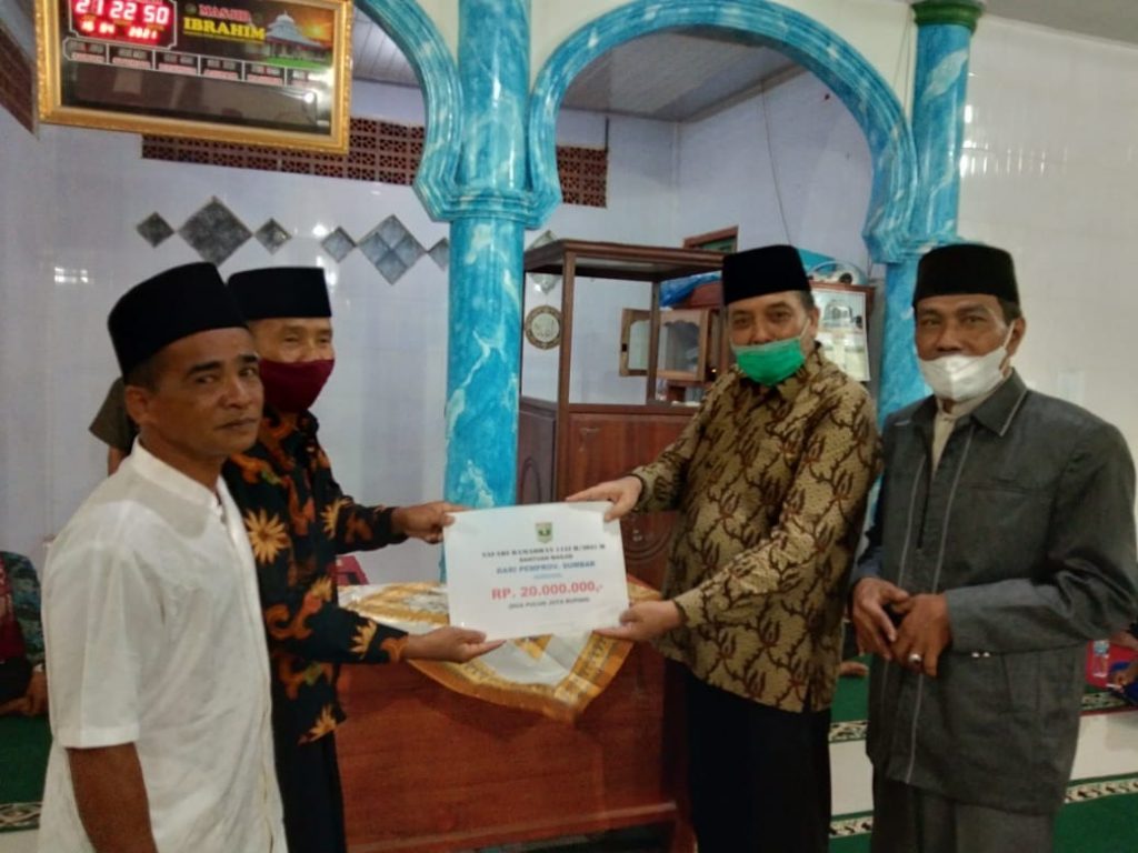 TSR Pemprov Sumbar Kunjungi Masjid Ibrahim Kampung Nyiur Gading Koto